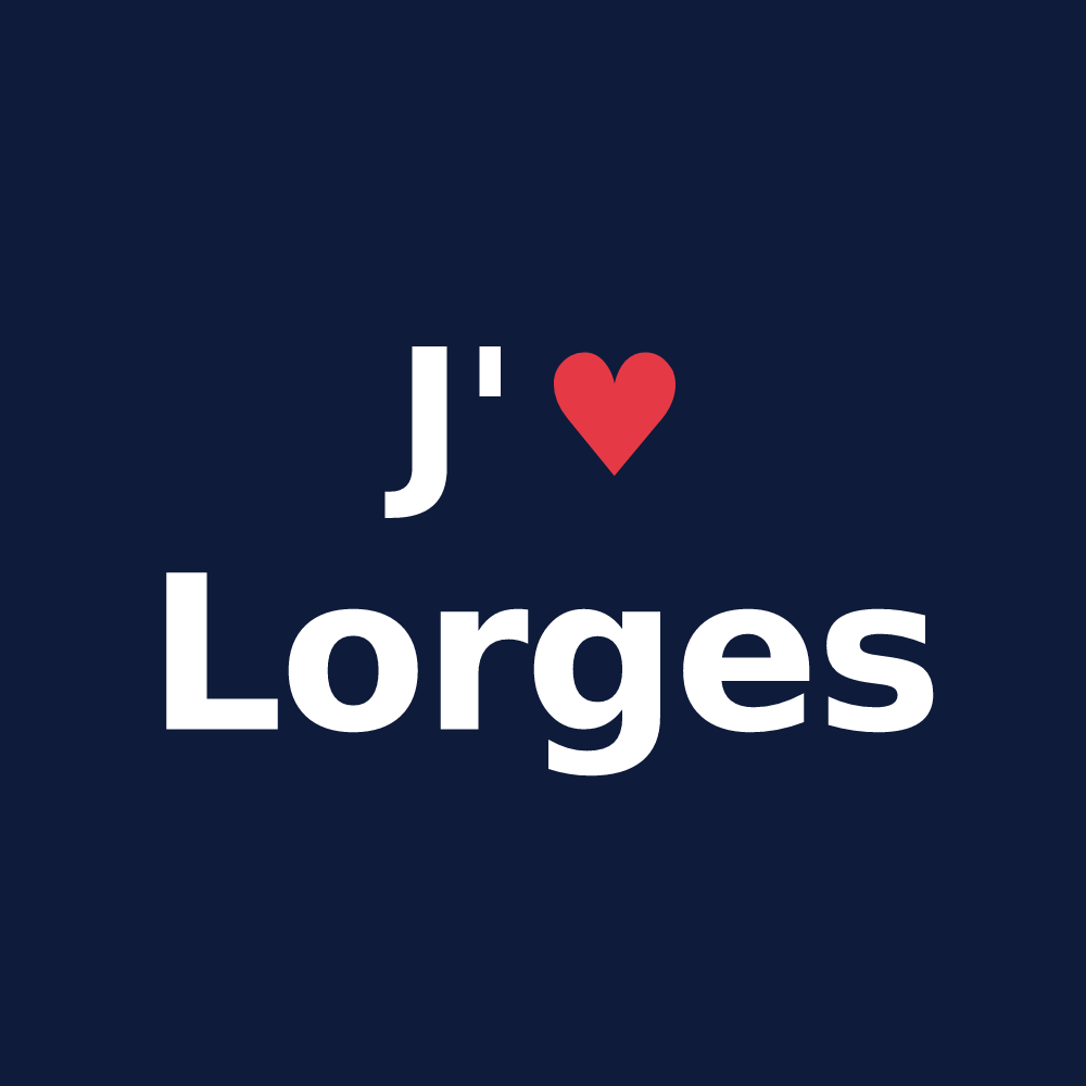 T-shirt personnalisé Lorges — design « J'aime Lorges » imprimé sur le t-shirt