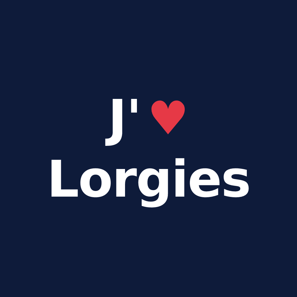 T-shirt personnalisé Lorgies — design J'aime Lorgies