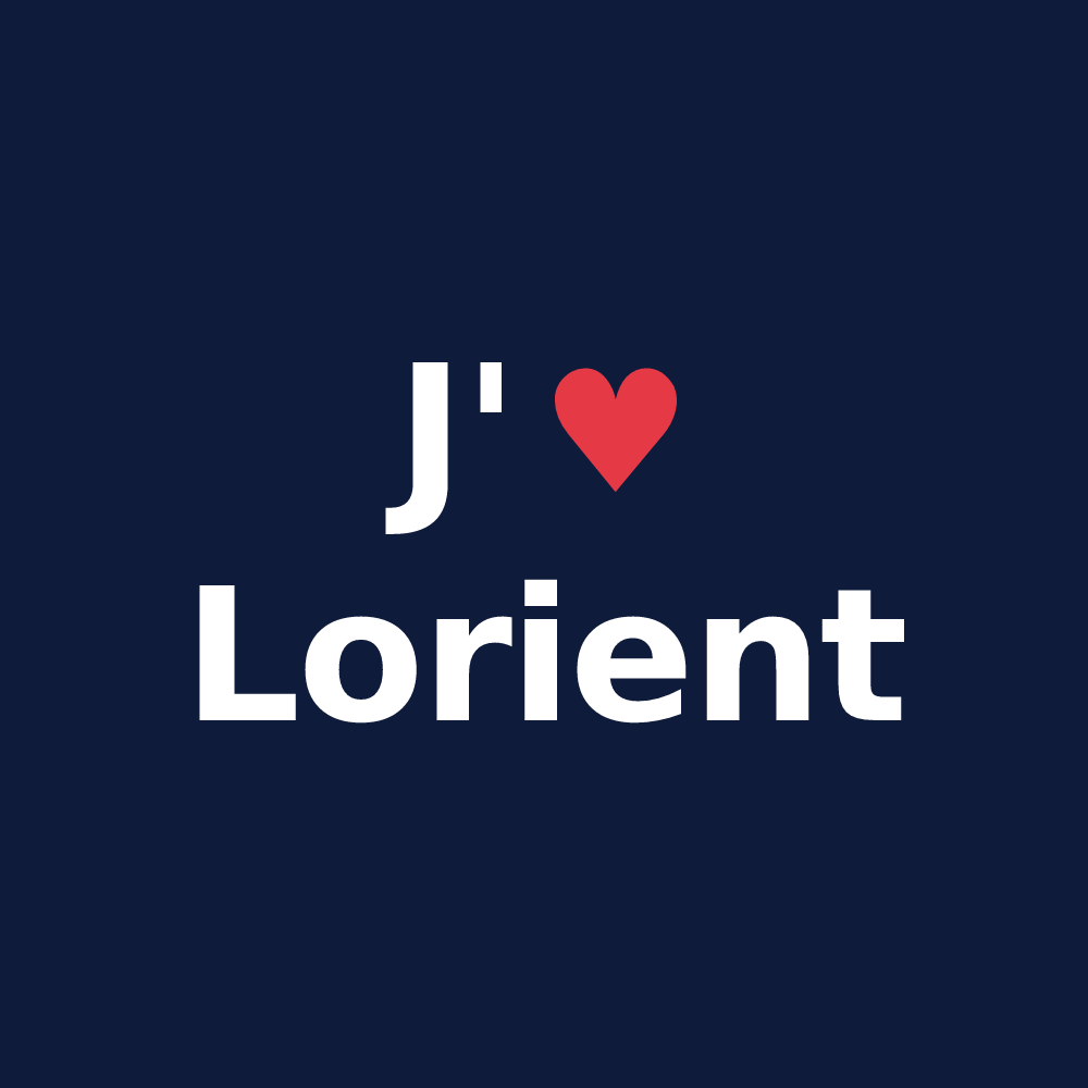 T-shirt personnalisé Lorient — design J'aime Lorient