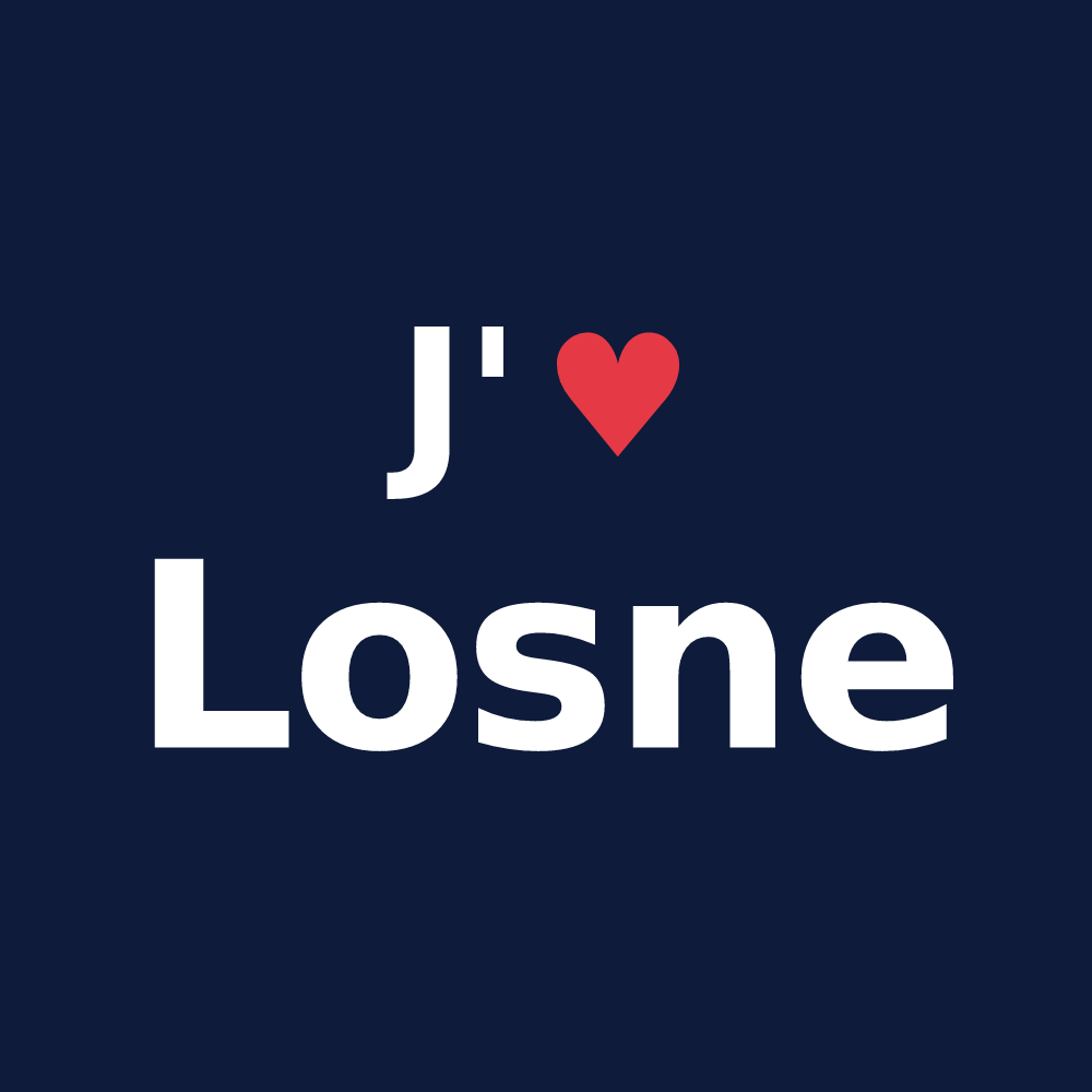 T-shirt personnalisé Losne — design J'aime Losne