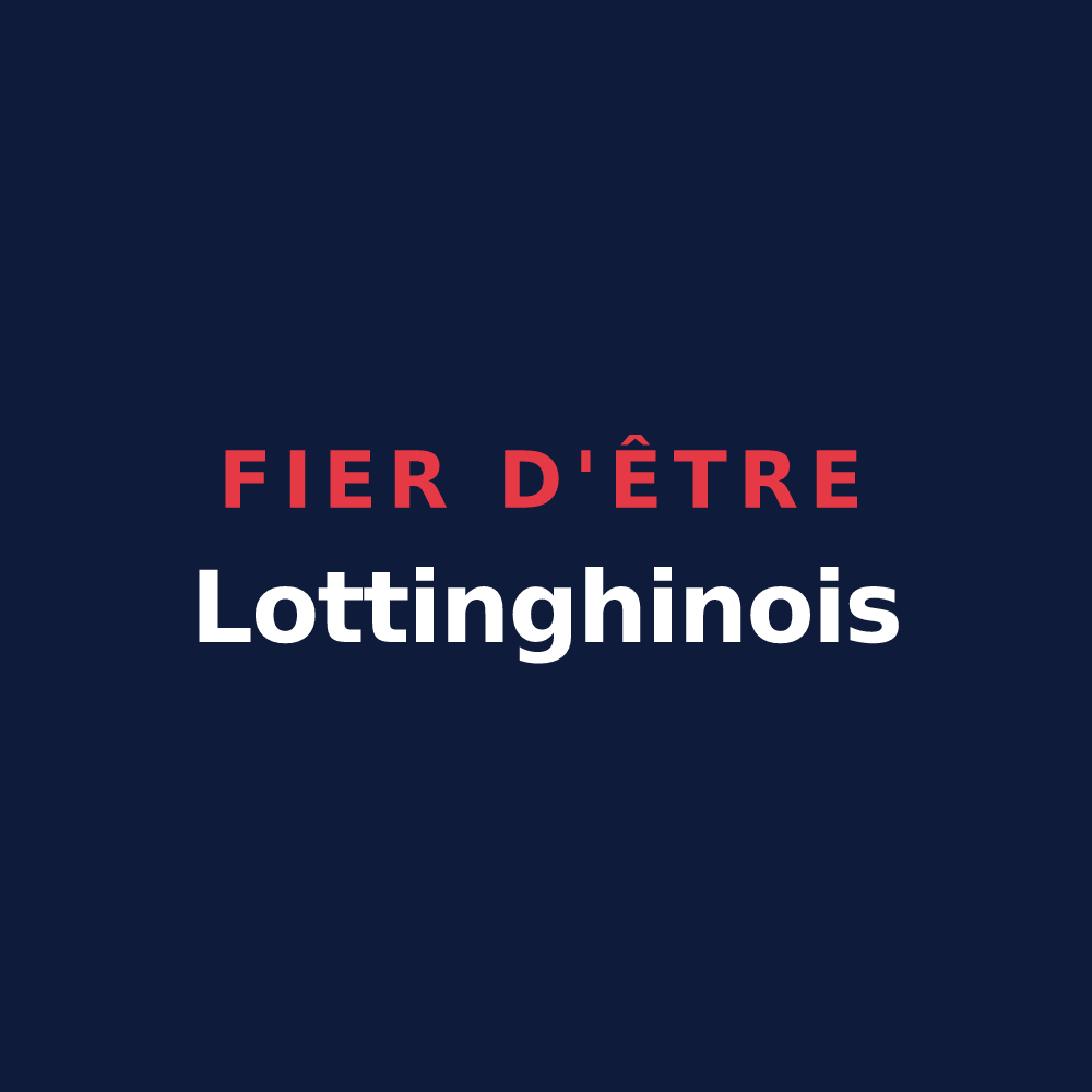 T-shirt « Fier d'être Lottinghinois » — design pour Lottinghen