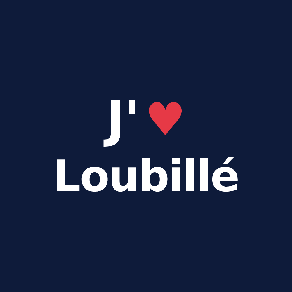 T-shirt personnalisé Loubillé — design J'aime Loubillé