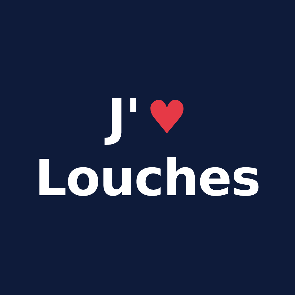 T-shirt personnalisé Louches — design J'aime Louches