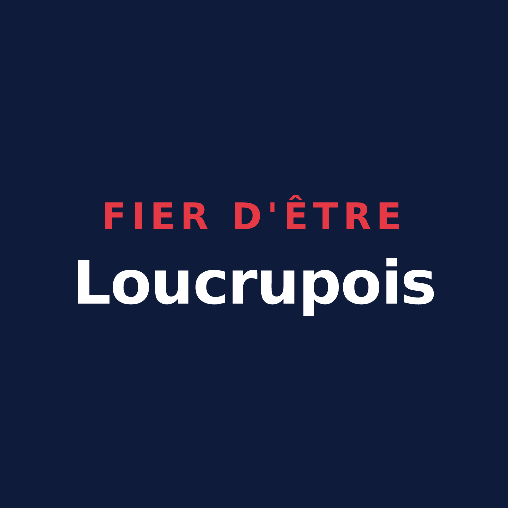 T-shirt « Fier d'être Loucrupois » — design pour Loucrup