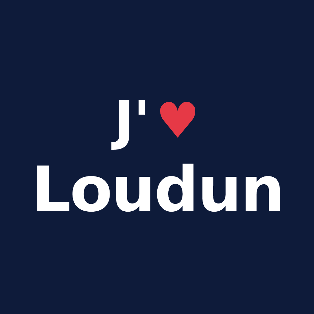 T-shirt personnalisé Loudun — design J'aime Loudun
