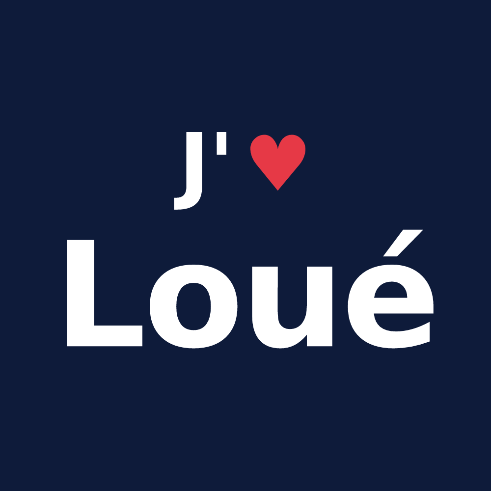 T-shirt personnalisé Loué — design J'aime Loué