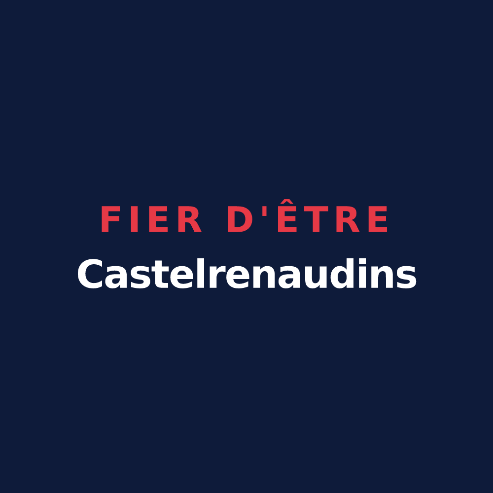 T-shirt « Fier d'être Castelrenaudins » — design pour Louhans-Châteaurenaud
