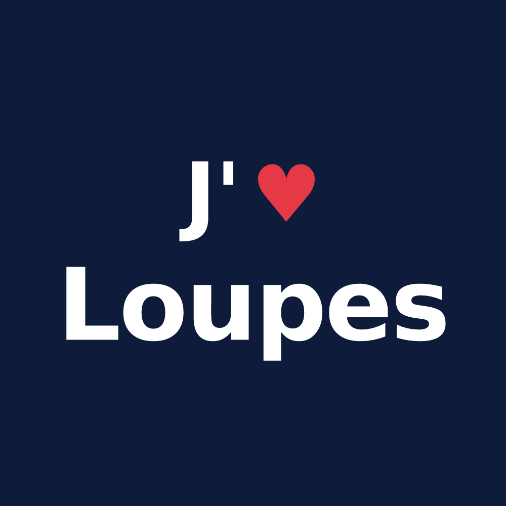 T-shirt personnalisé Loupes — design J'aime Loupes