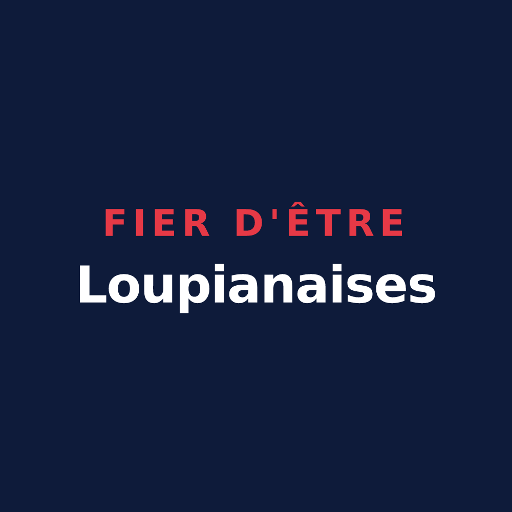 T-shirt « Fier d'être Loupianaises » — design pour Loupia