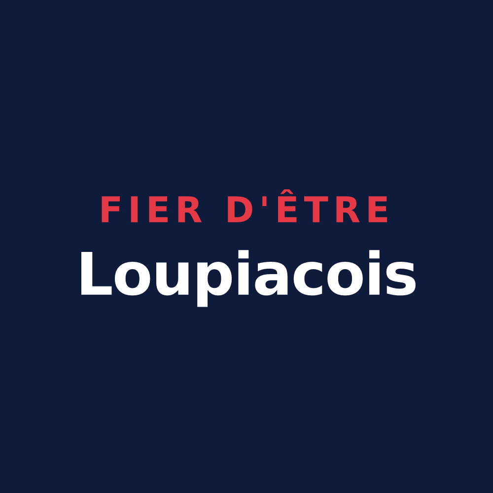 T-shirt « Fier d'être Loupiacois » — design pour Loupiac