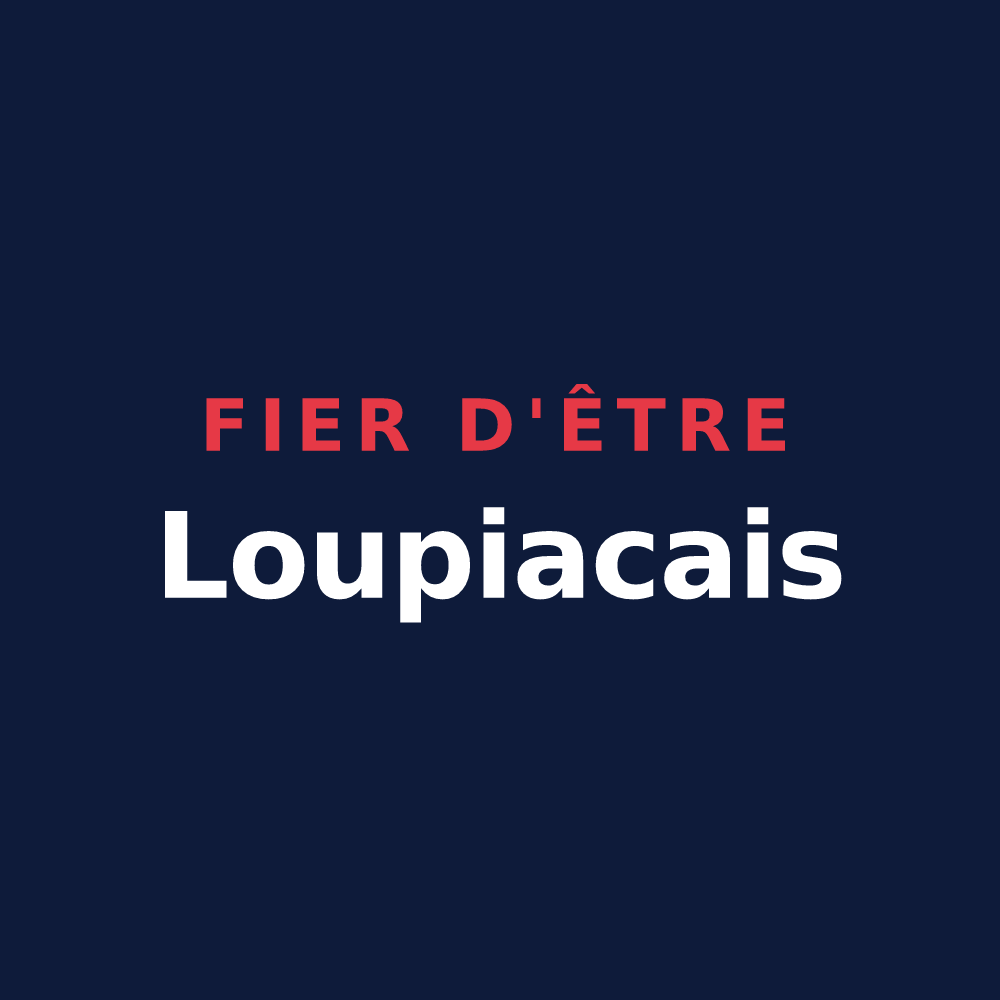 T-shirt « Fier d'être Loupiacais » — design pour Loupiac
