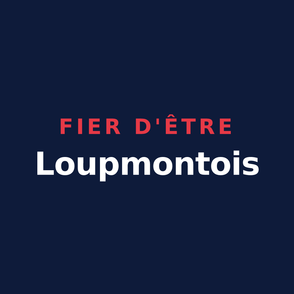 T-shirt « Fier d'être Loupmontois » — design pour Loupmont