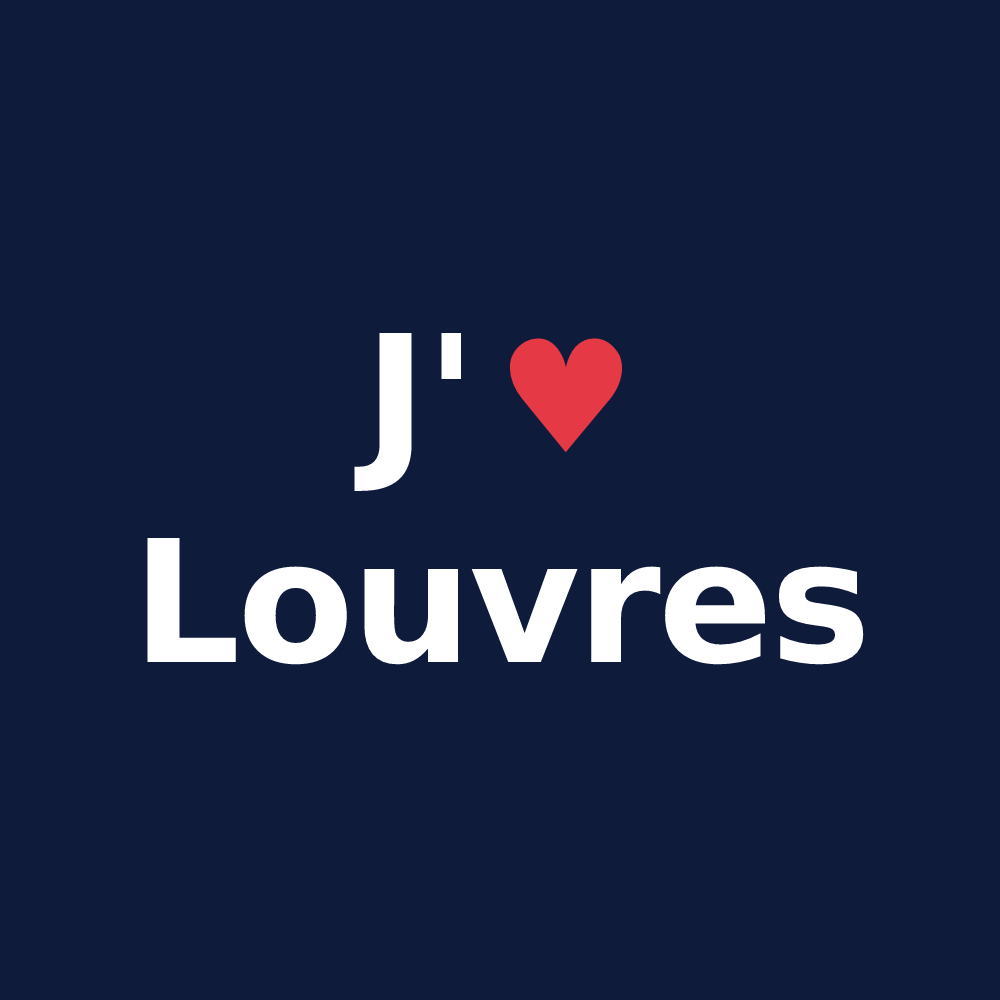 T-shirt personnalisé Louvres — design J'aime Louvres
