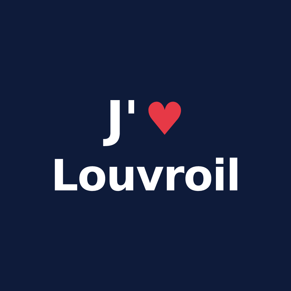T-shirt personnalisé Louvroil — design J'aime Louvroil