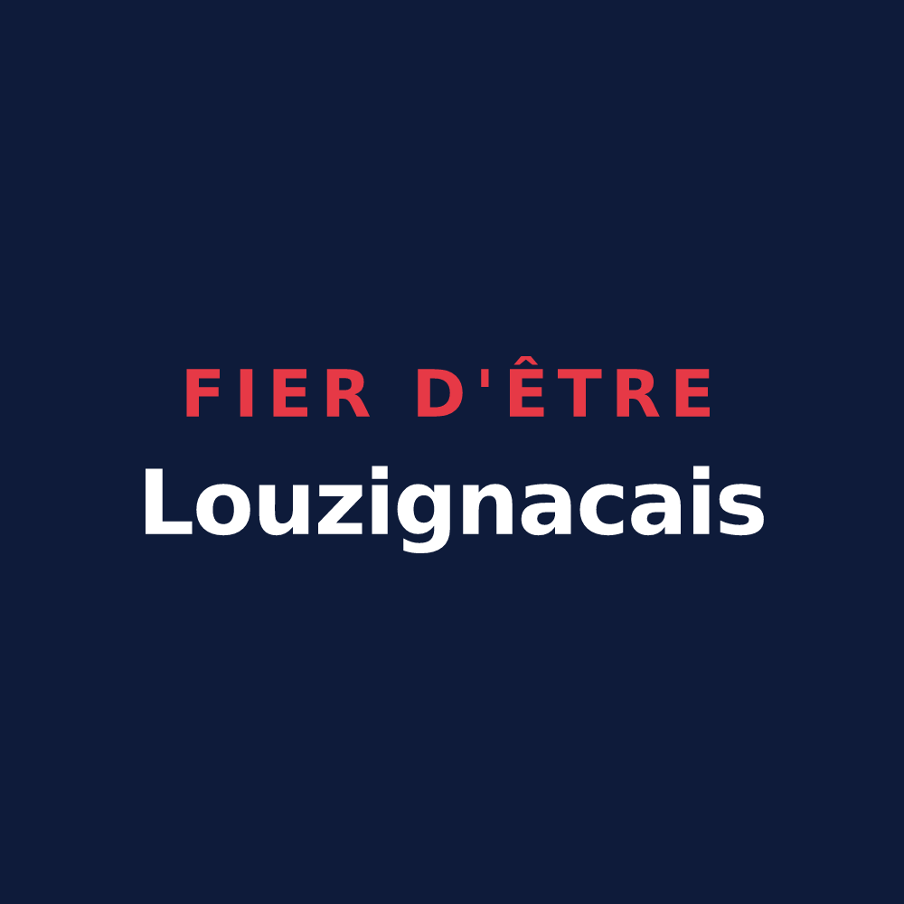 T-shirt « Fier d'être Louzignacais » — design pour Louzignac