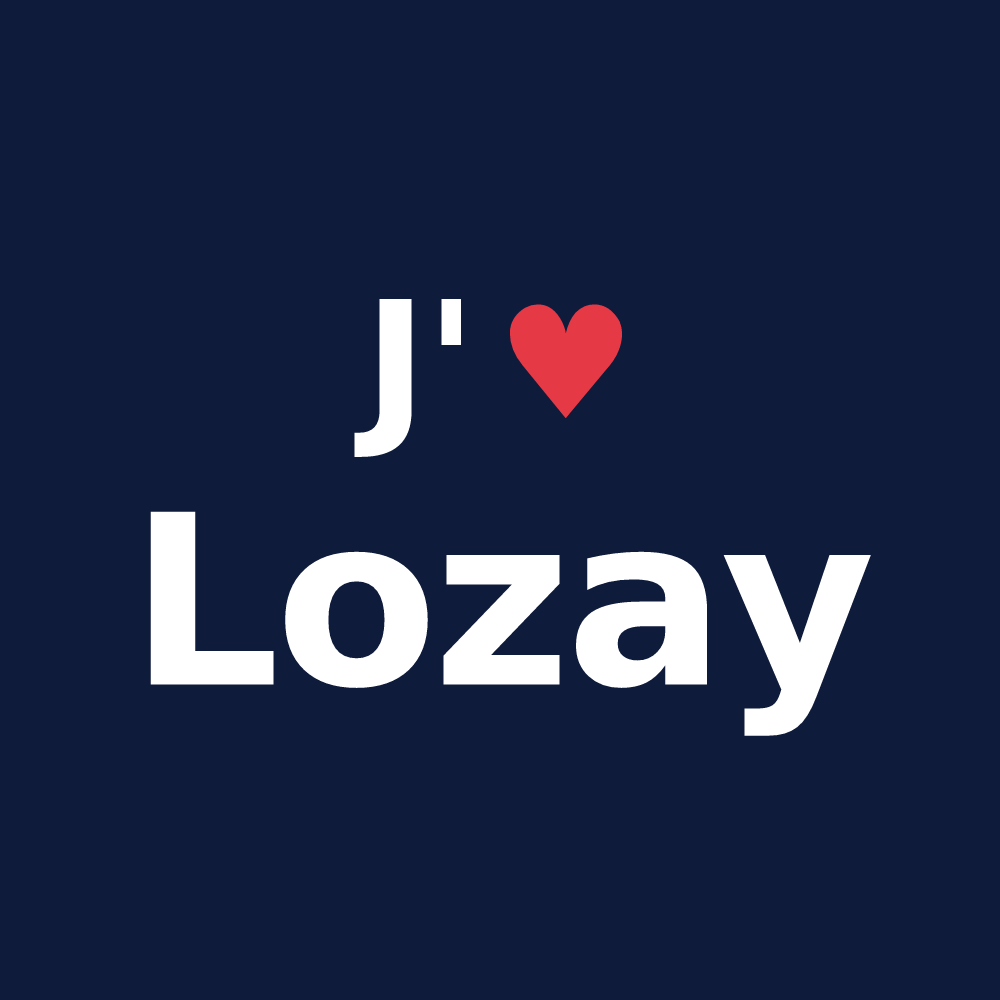T-shirt personnalisé Lozay — design J'aime Lozay
