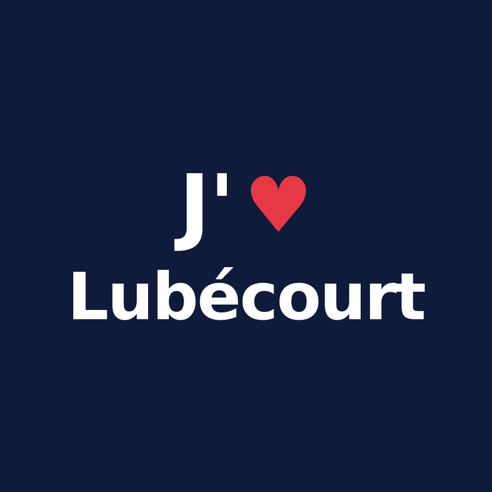 T-shirt personnalisé Lubécourt — design J'aime Lubécourt