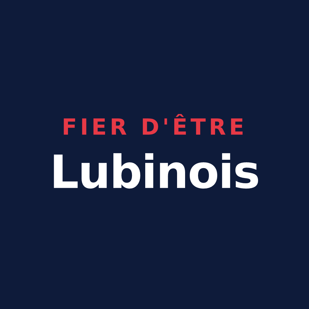 T-shirt « Fier d'être Lubinois » — design pour Lubine