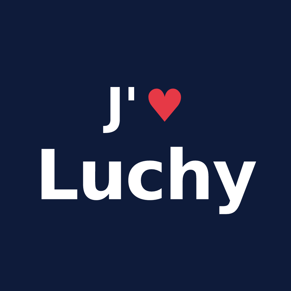 T-shirt personnalisé Luchy — design J'aime Luchy