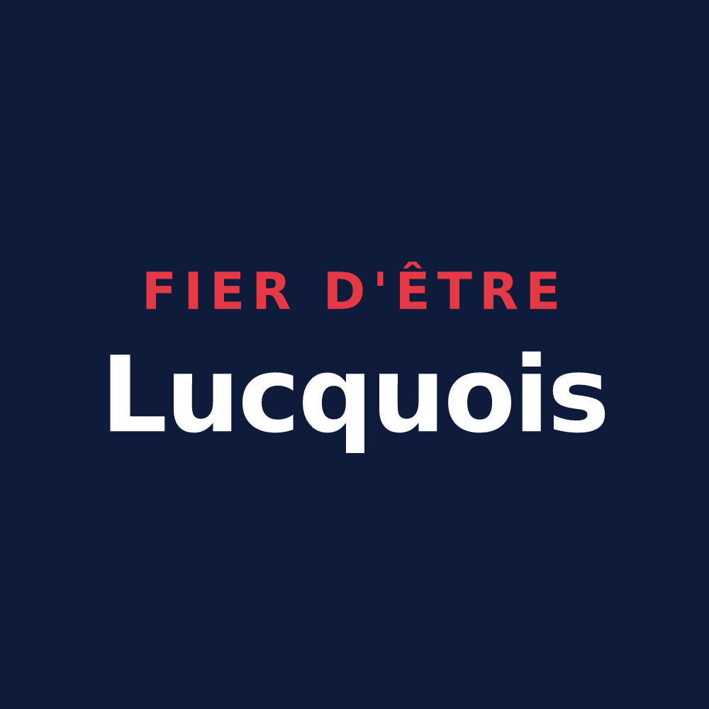 T-shirt « Fier d'être Lucquois » — design pour Lucq-de-Béarn