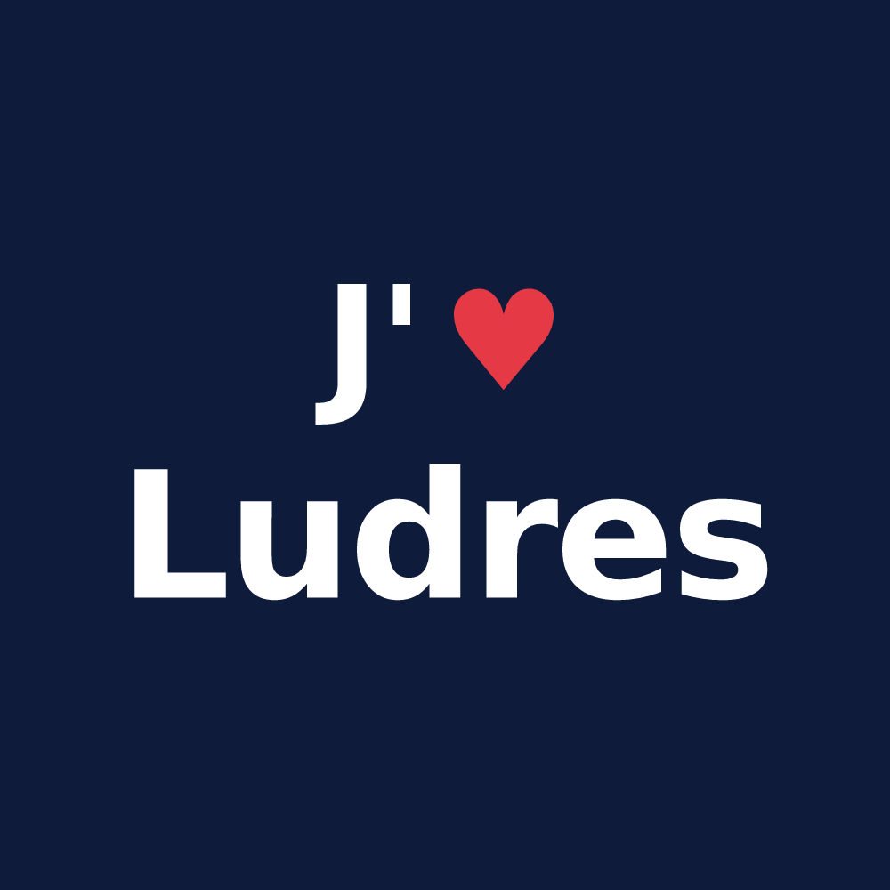 T-shirt personnalisé Ludres — design J'aime Ludres