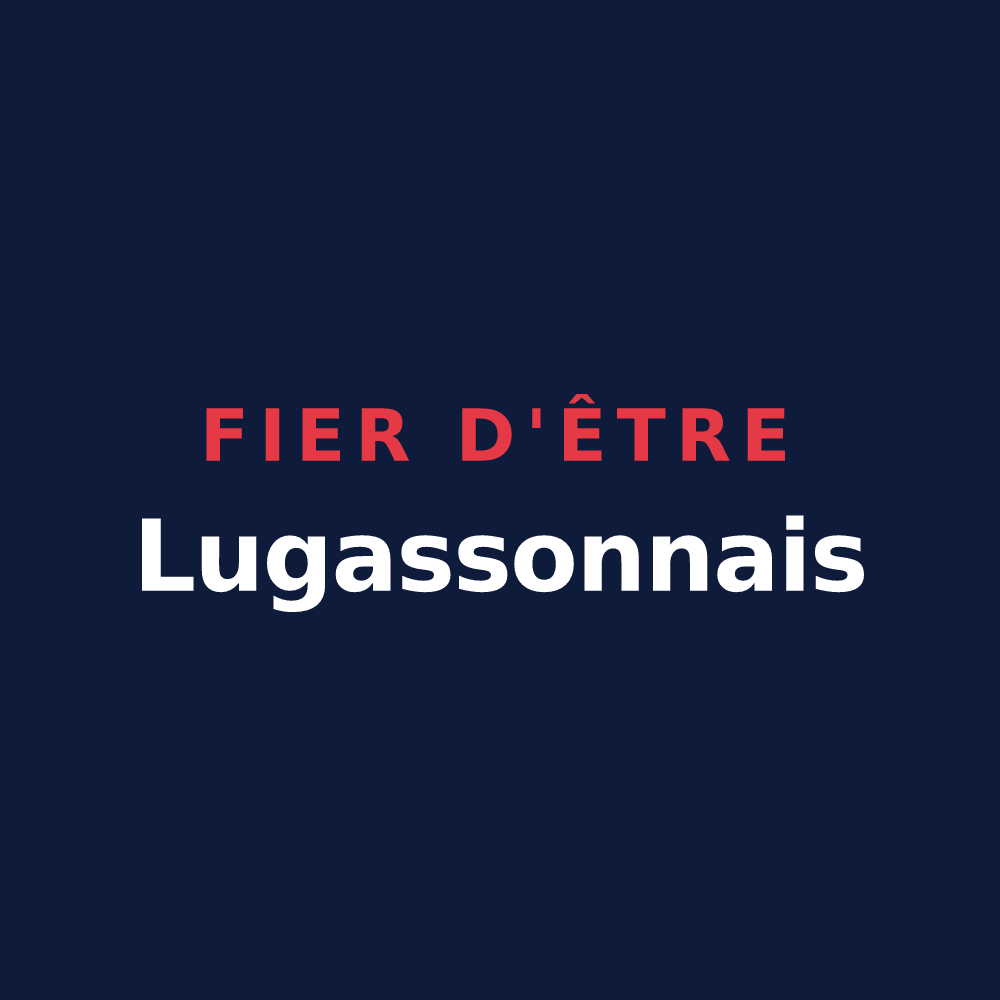 T-shirt « Fier d'être Lugassonnais » — design pour Lugasson