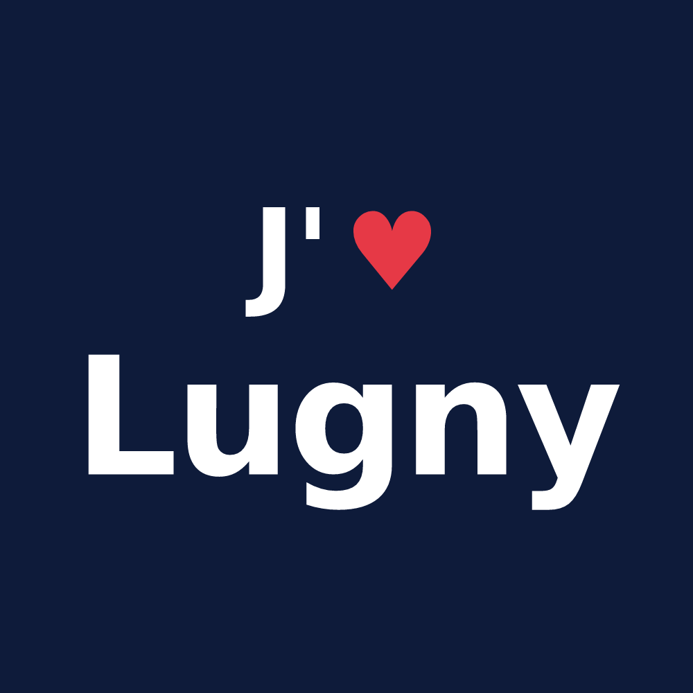 T-shirt personnalisé Lugny — design J'aime Lugny