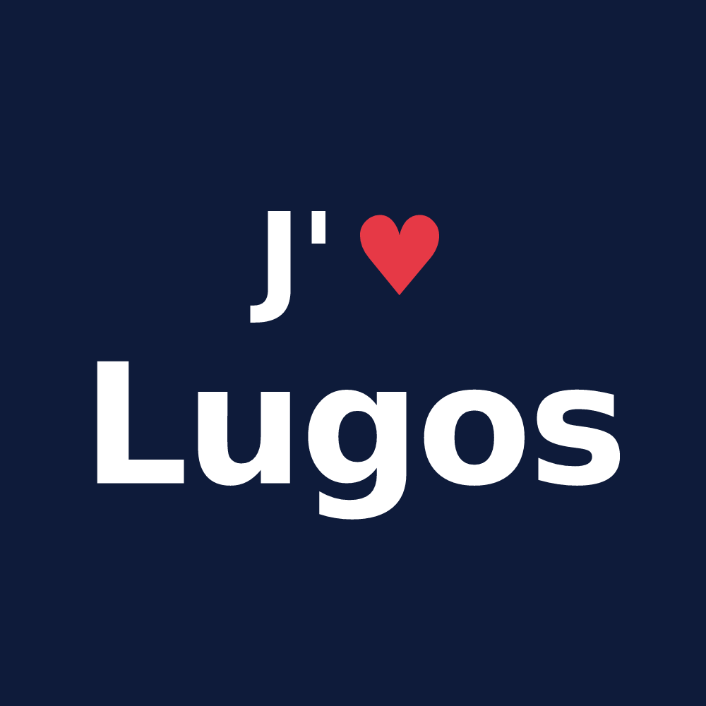 T-shirt personnalisé Lugos — design J'aime Lugos