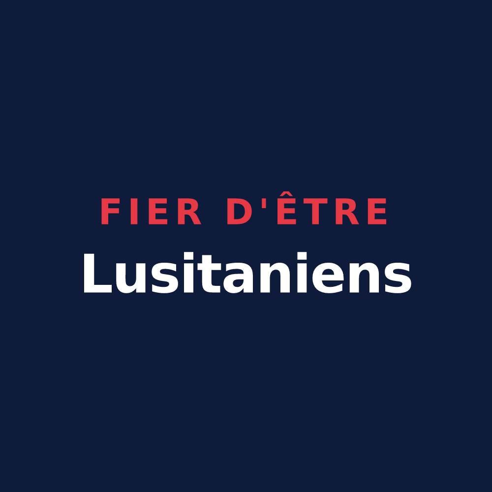 T-shirt « Fier d'être Lusitaniens » — design pour Luisetaines