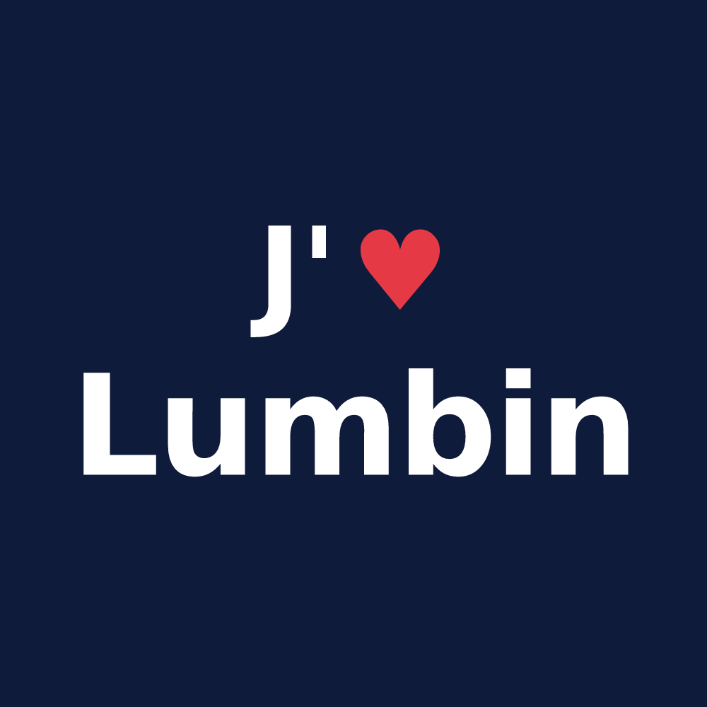 T-shirt personnalisé Lumbin — design J'aime Lumbin