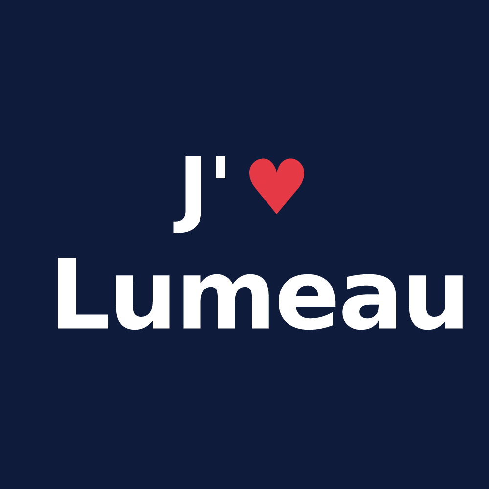 T-shirt personnalisé Lumeau — design J'aime Lumeau