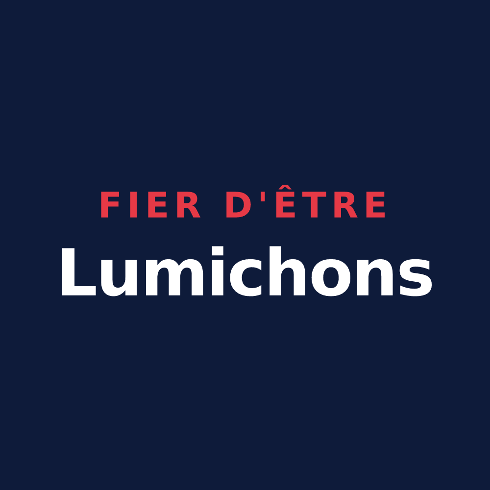 T-shirt « Fier d'être Lumichons » — design pour Lumes