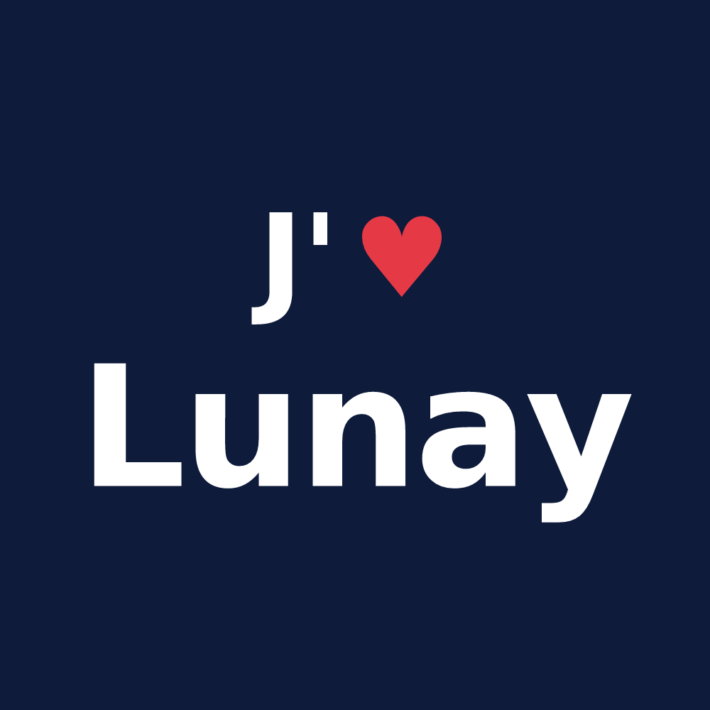 T-shirt personnalisé Lunay — design J'aime Lunay