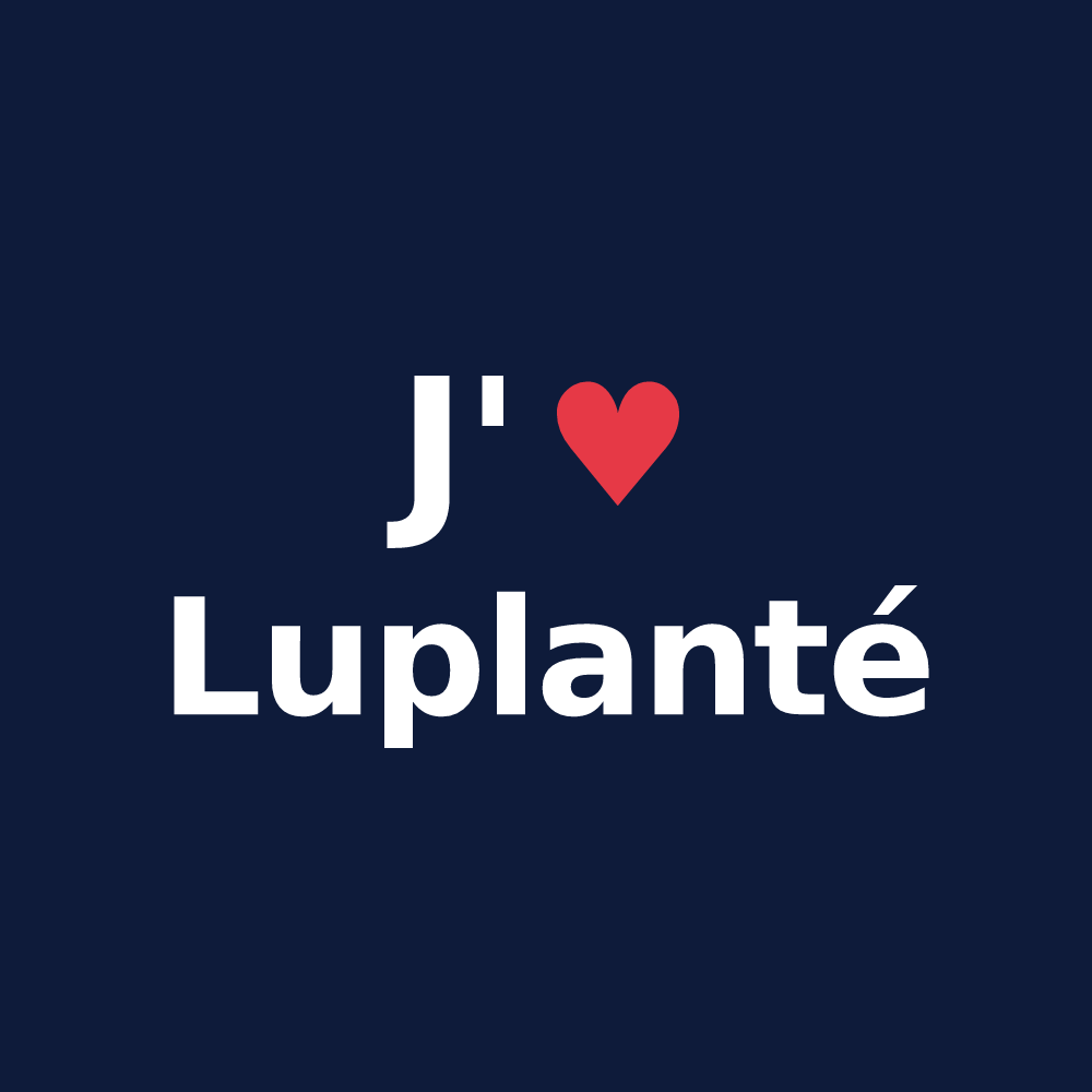 T-shirt personnalisé Luplanté — design J'aime Luplanté