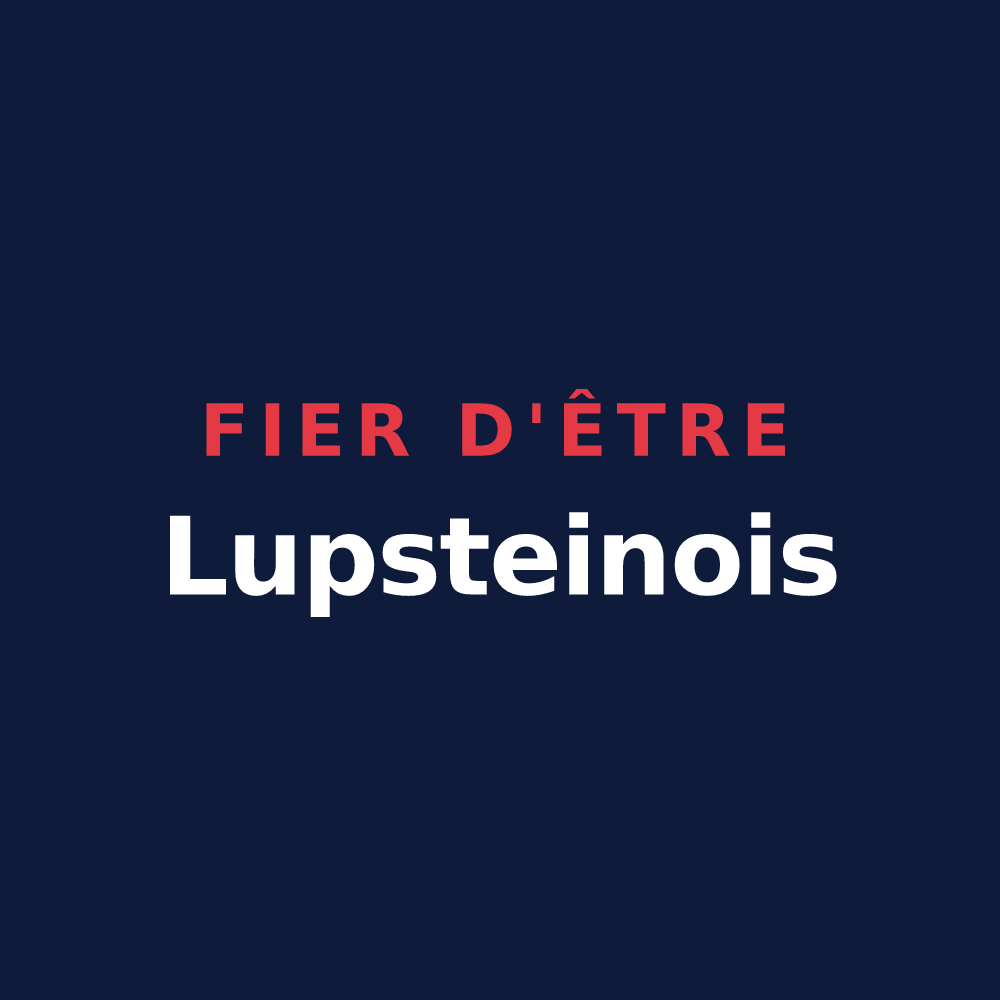 T-shirt « Fier d'être Lupsteinois » — design pour Lupstein