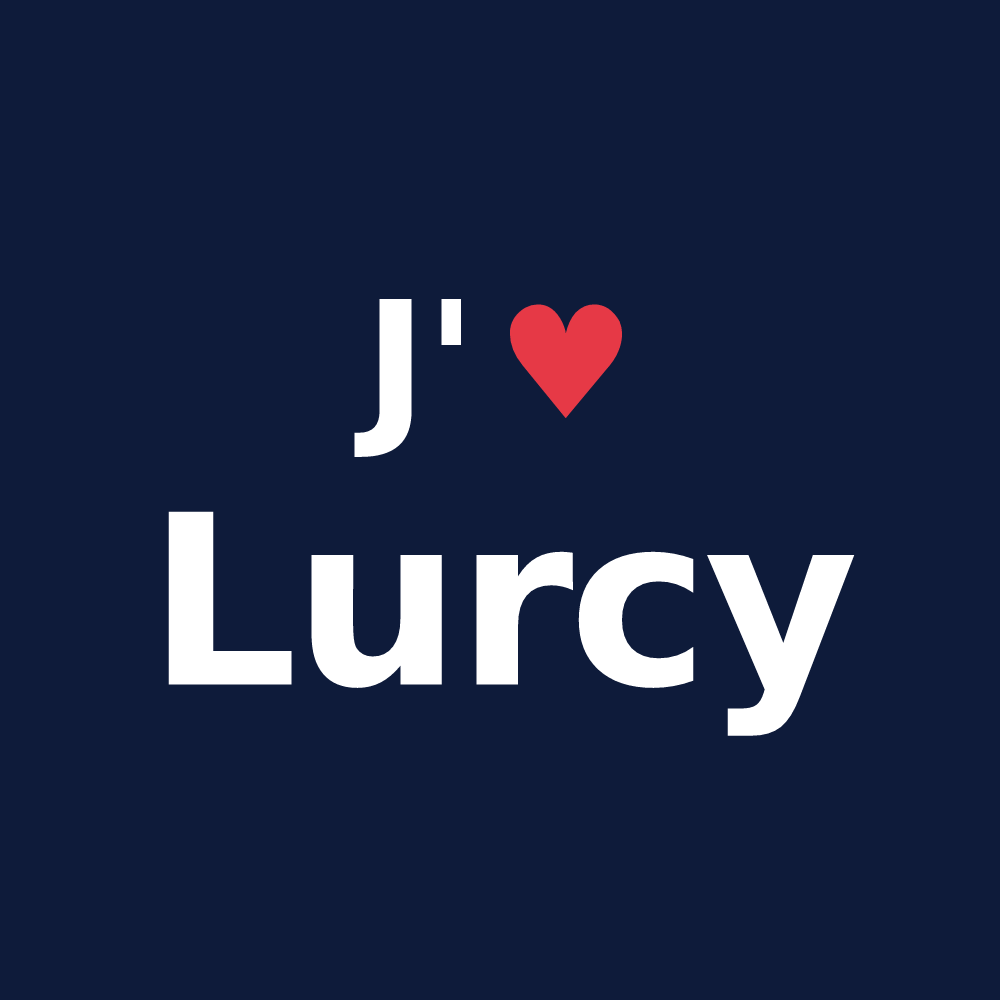 T-shirt personnalisé Lurcy — design J'aime Lurcy