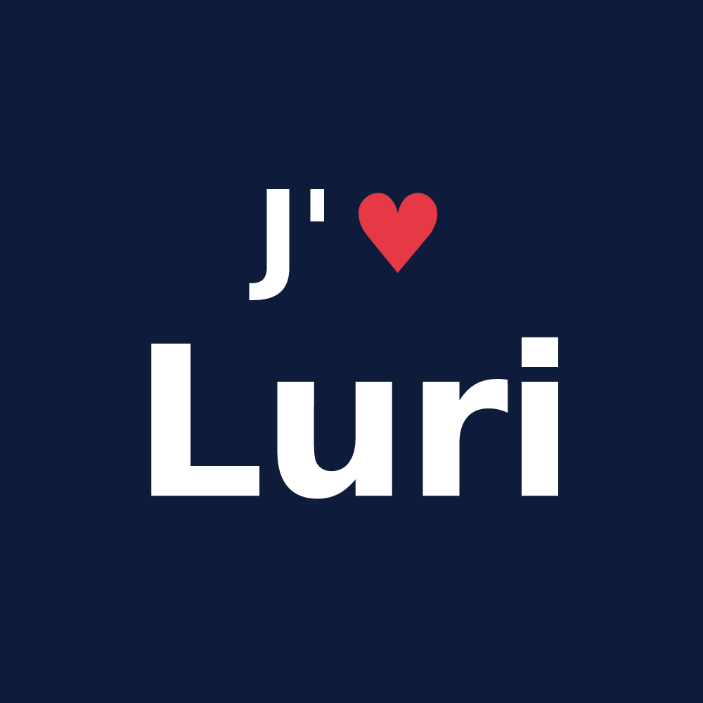 T-shirt personnalisé Luri — design J'aime Luri