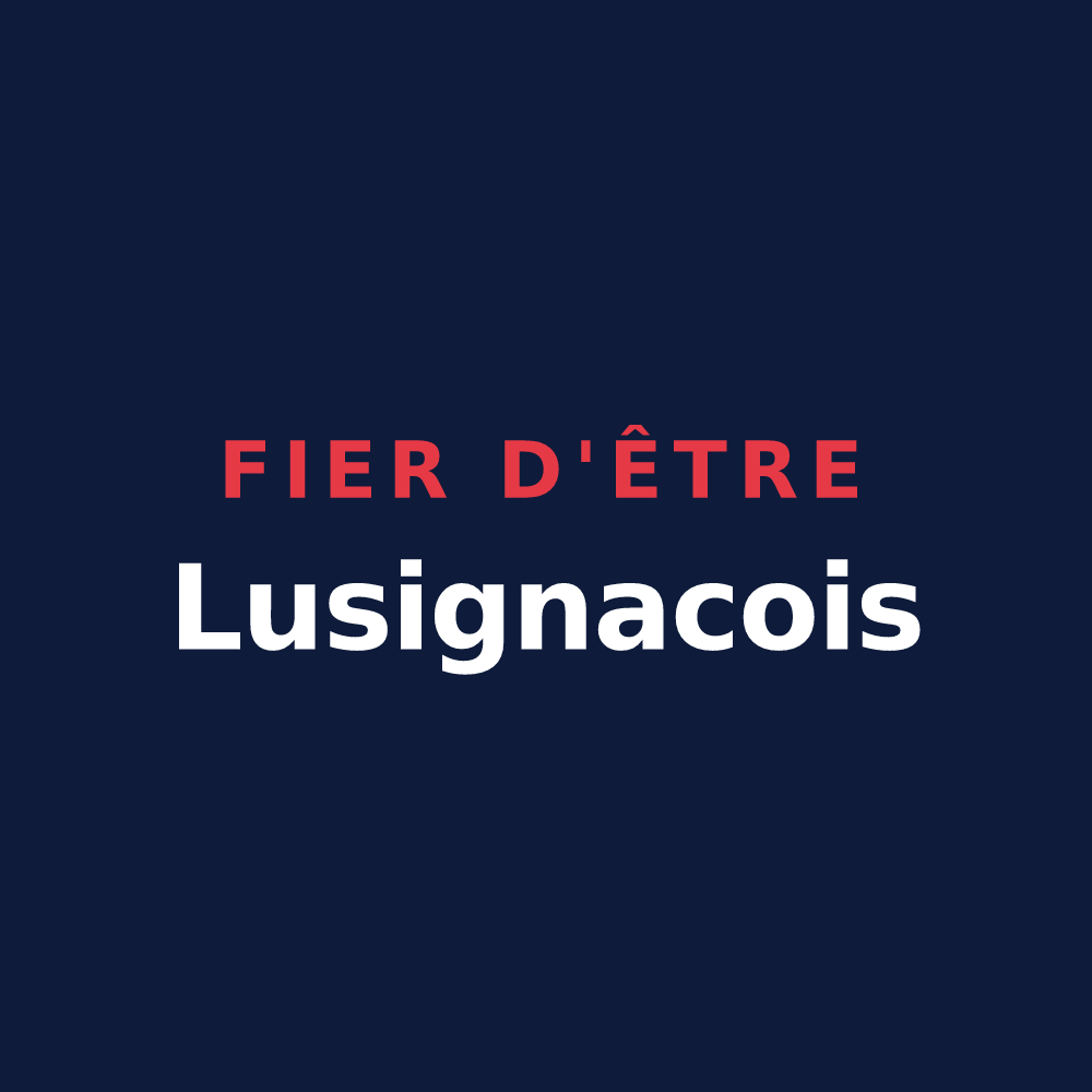 T-shirt « Fier d'être Lusignacois » — design pour Lusignac