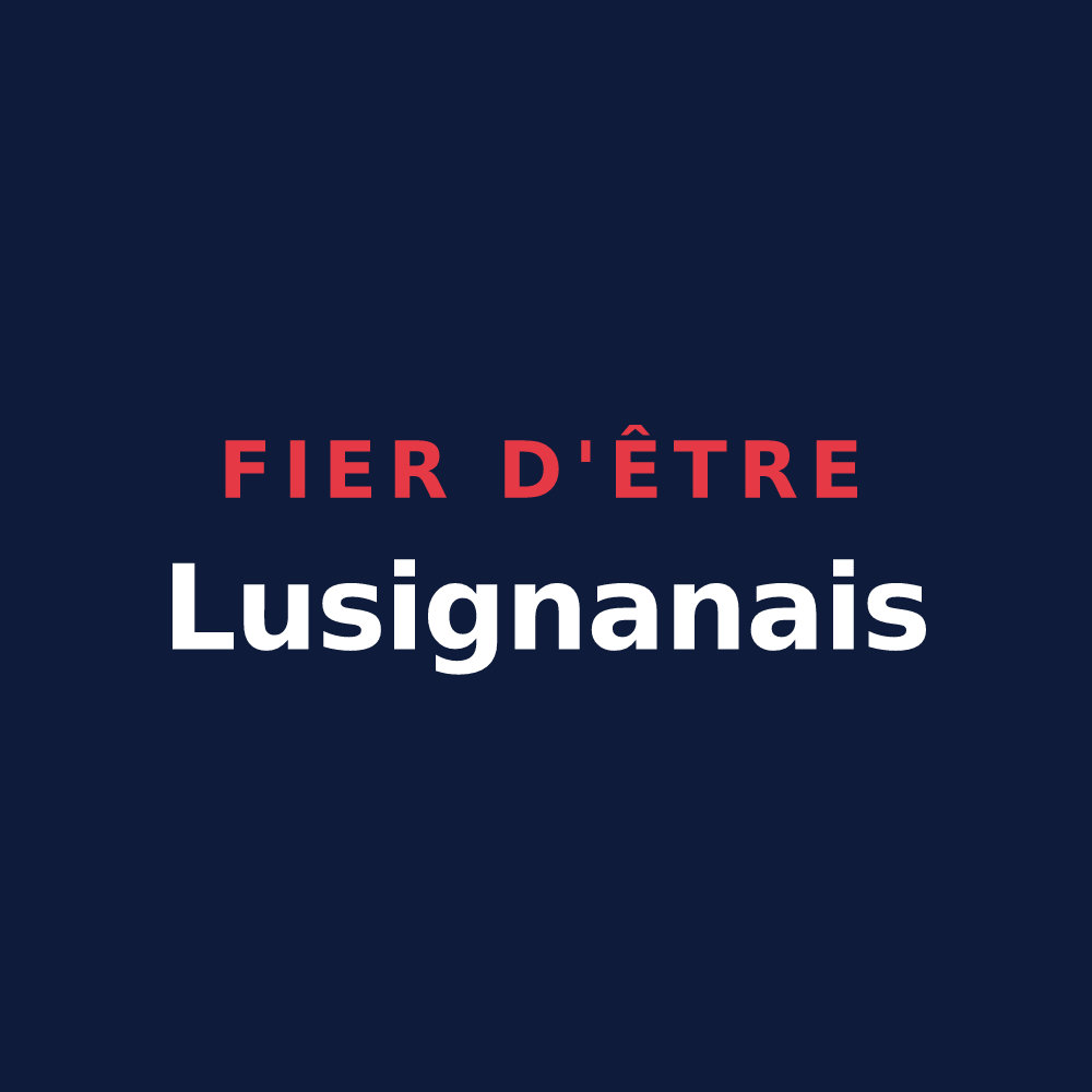 T-shirt « Fier d'être Lusignanais » — design pour Lusignan-Petit
