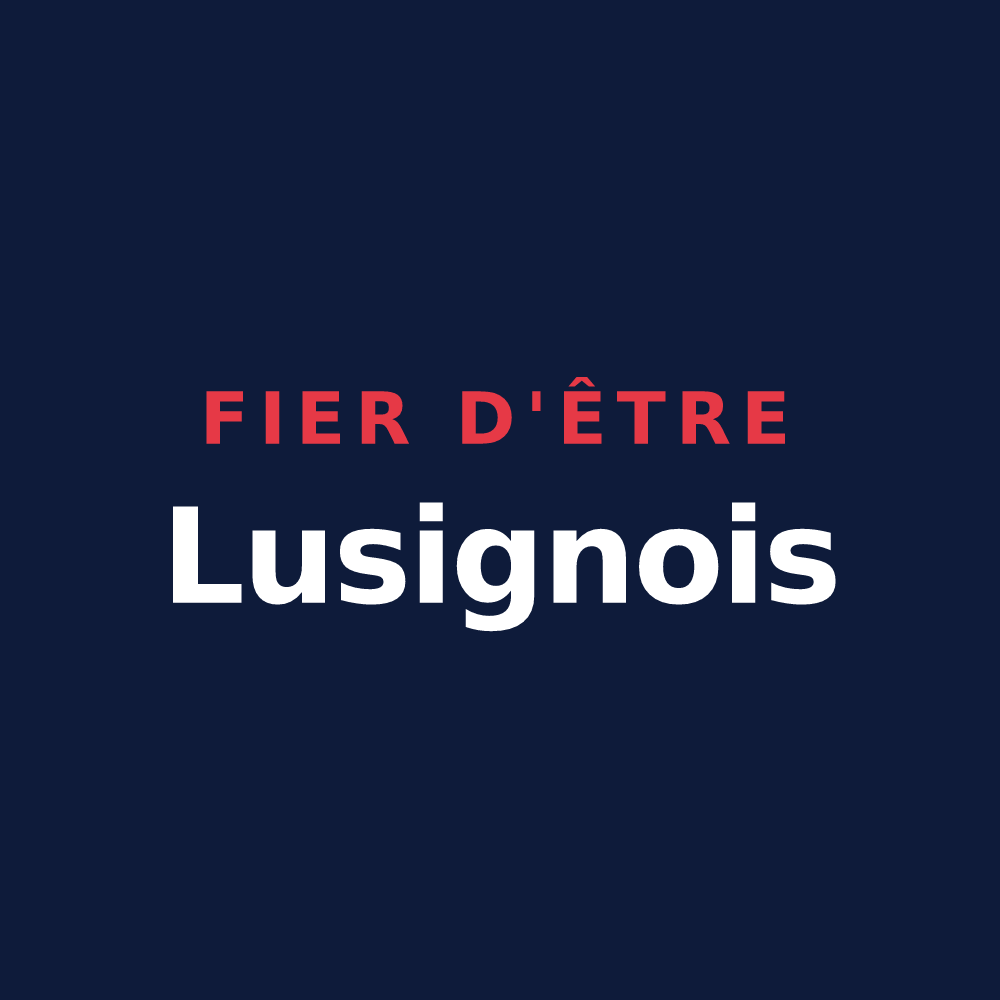 T-shirt « Fier d'être Lusignois » — design pour Lusigny
