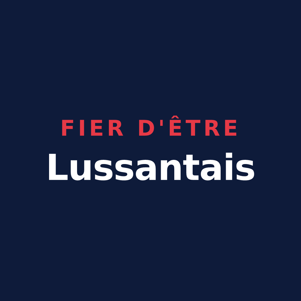 T-shirt « Fier d'être Lussantais » — design pour Lussant