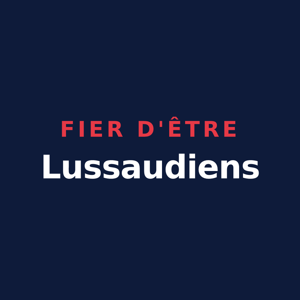 T-shirt « Fier d'être Lussaudiens » — design pour Lussault-sur-Loire