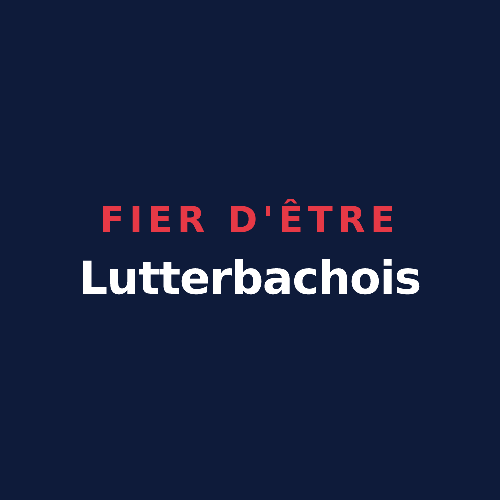 T-shirt « Fier d'être Lutterbachois » — design pour Lutterbach