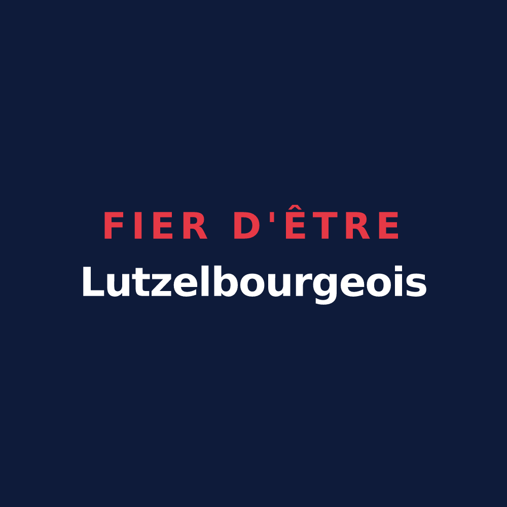 T-shirt « Fier d'être Lutzelbourgeois » — design pour Lutzelbourg