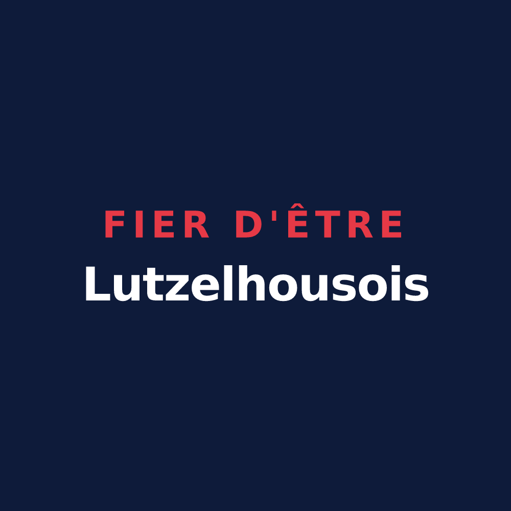 T-shirt « Fier d'être Lutzelhousois » — design pour Lutzelhouse