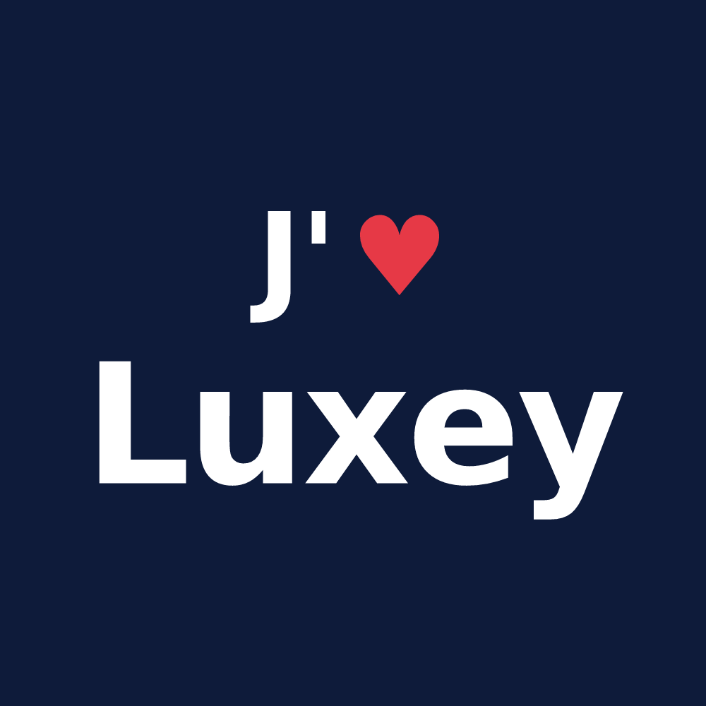 T-shirt personnalisé Luxey — design J'aime Luxey
