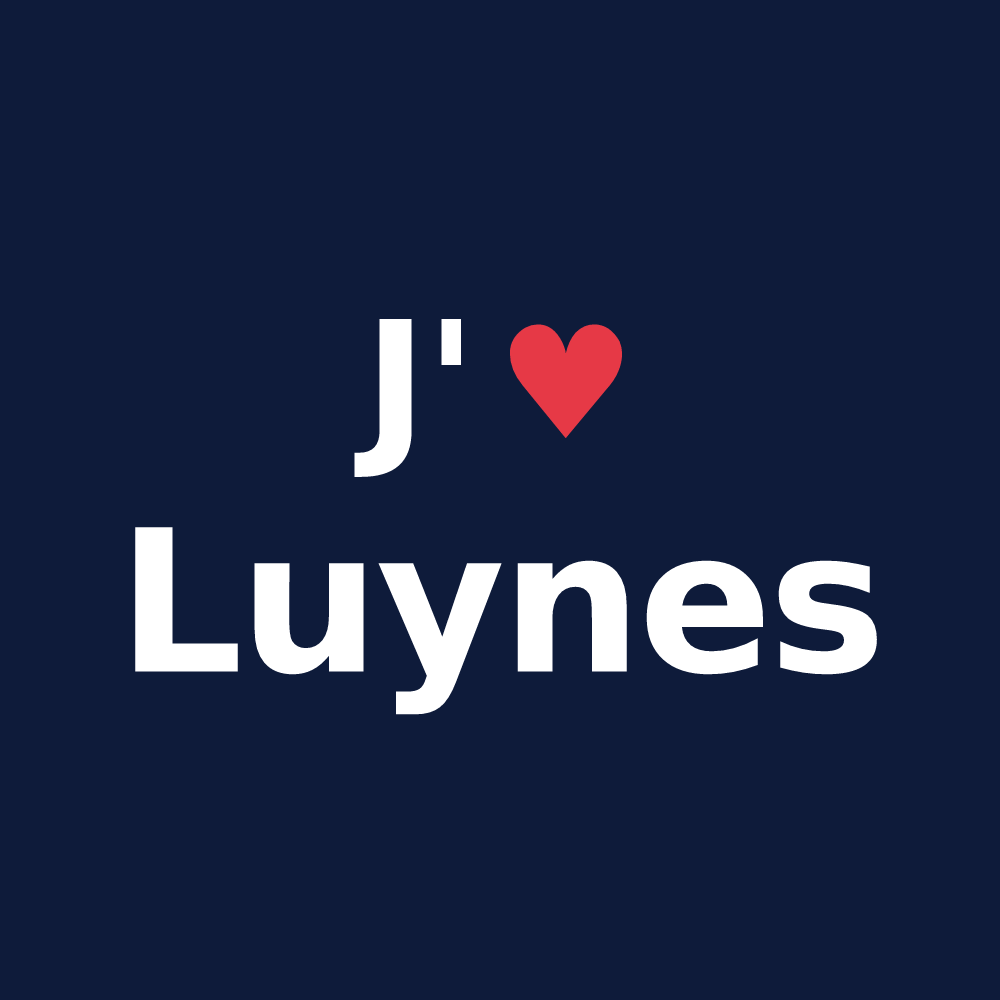 T-shirt personnalisé Luynes — design J'aime Luynes