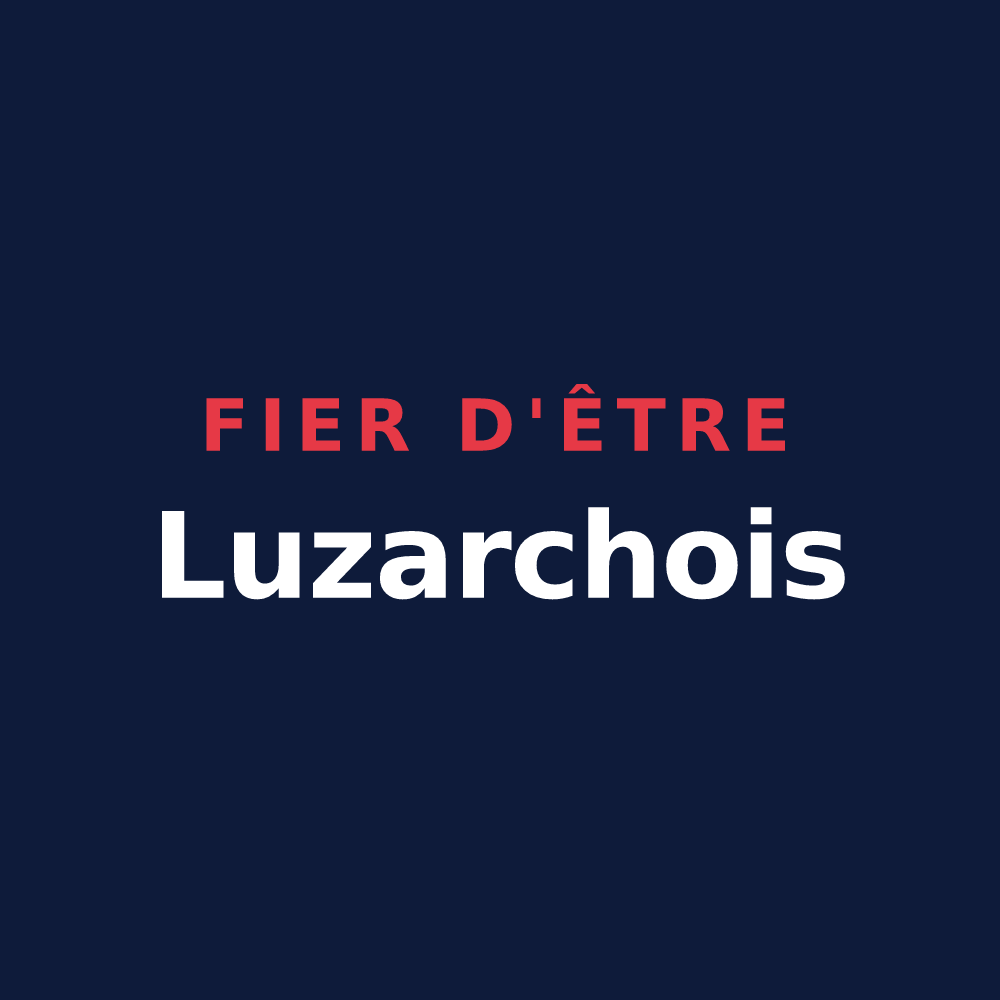 T-shirt « Fier d'être Luzarchois » — design pour Luzarches