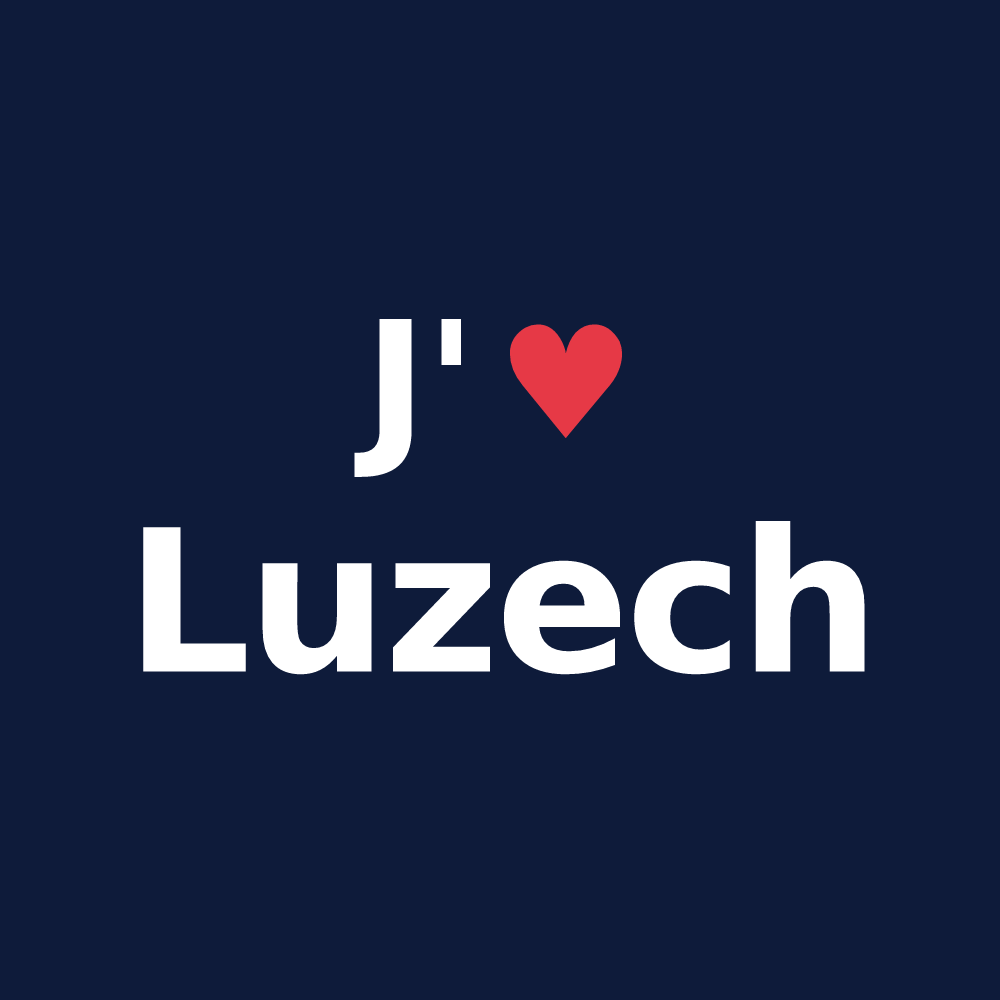 T-shirt personnalisé Luzech — design J'aime Luzech