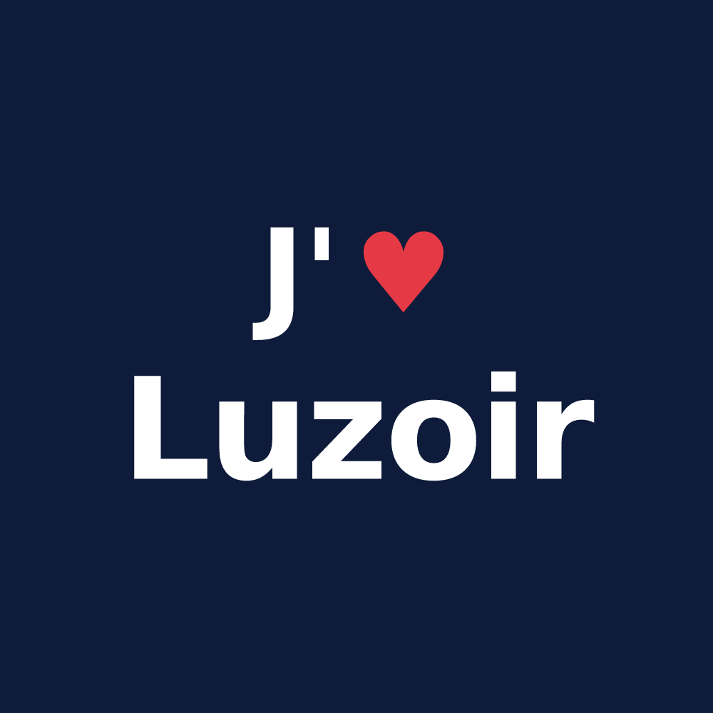 T-shirt personnalisé Luzoir — design J'aime Luzoir